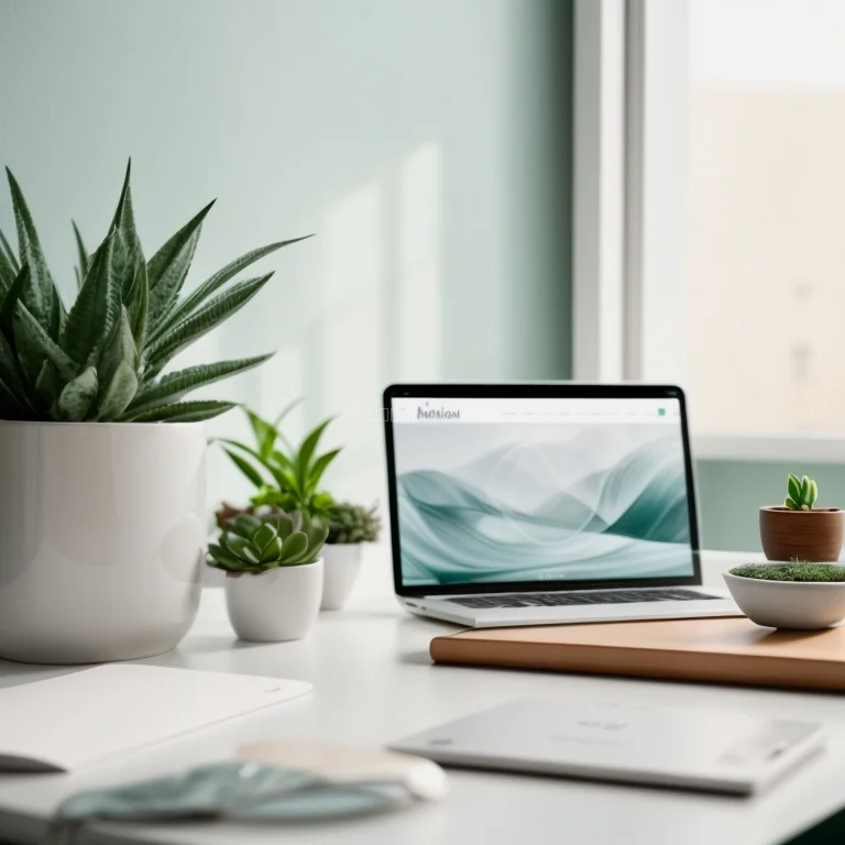 Person meditiert im Büro